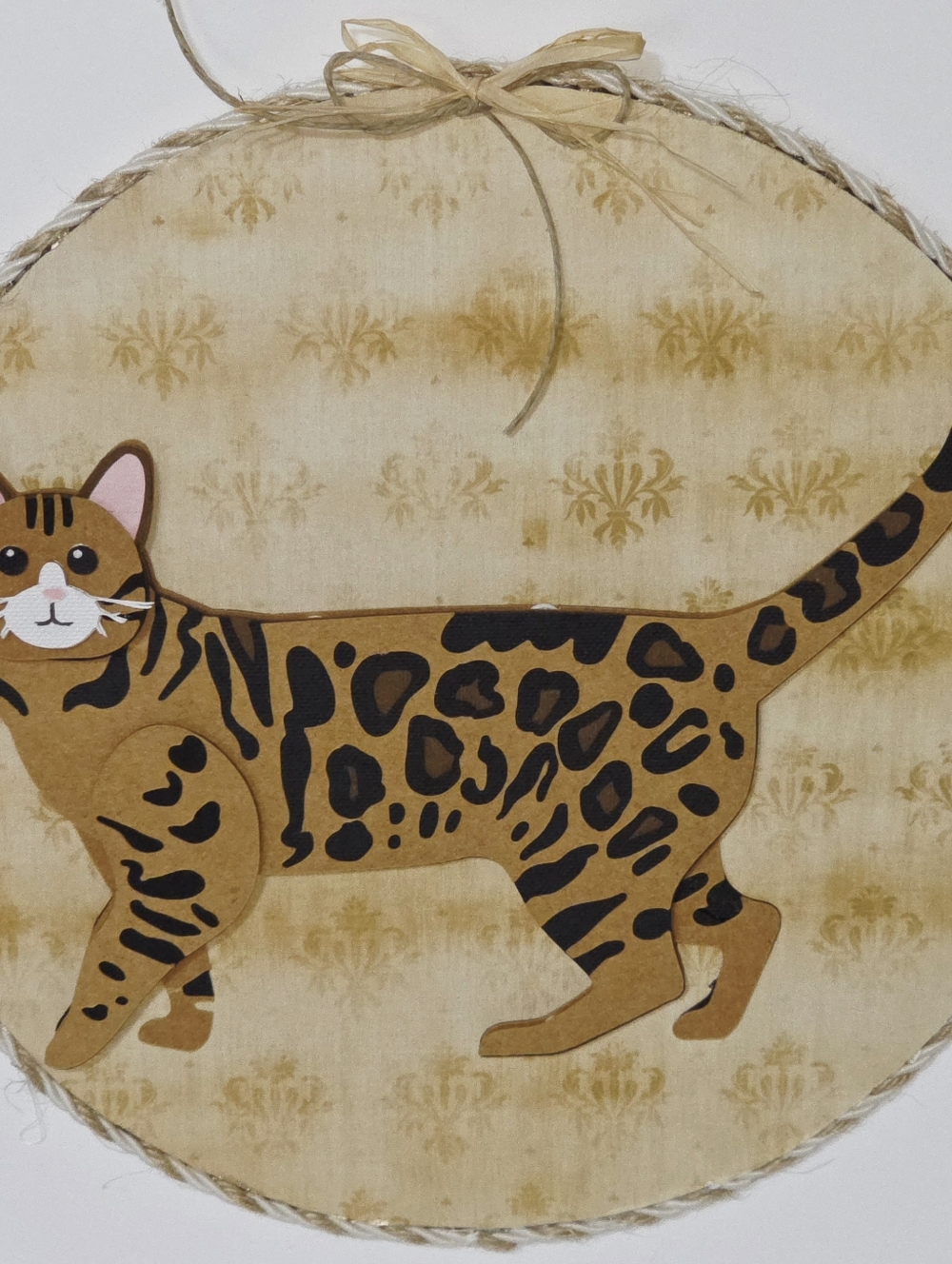 3D Layered BENGAL Cat Wall Plaque (Includes 50% Donation)